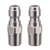 RIDGE WASHER quick-connect 1/4 inch fittings for fast connections during cleaning