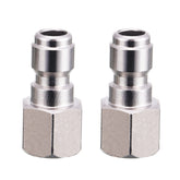 RIDGE WASHER quick-connect kit with two fittings for fast tool swaps.
