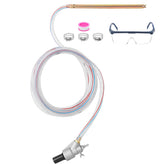 RIDGE WASHER sandblaster kit connected to gas pressure washer nozzle