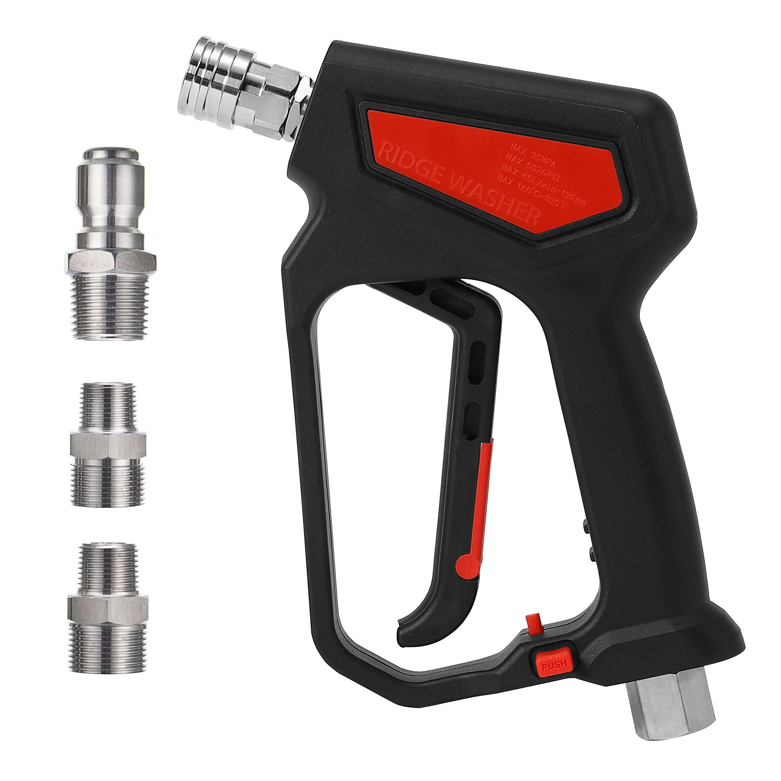 RIDGE WASHER short gun with locking handle for safer operation