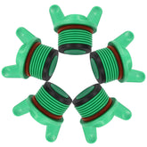 Rierdge 3/4 inch green PPR end cap with butterfly handle for leak-free piping