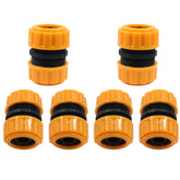 Rierdge 6-pack hose repair connectors ready for quick fixes by the shed.