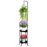 RINBOU hanging plant stand with top hanging space for indoor greenery.