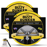 RinneTraps Dizzy Dunker bucket lid mouse trap ready for quick assembly and setup