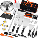 RINPIR 42pcs griddle set with burger spatula — ideal for effortless grilling.