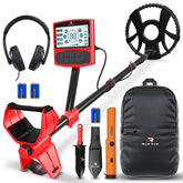 RipTic metal detector with IP68 10-inch coil for versatile treasure hunting.