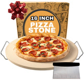 Ritual Life 16-inch baking stone with handles for even heat
