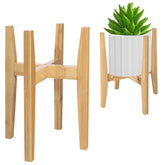 Rnined plant stand indoor display for pots, supports 8–12 inch pots securely.