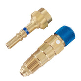 RO6G QDB33 argon hose quick connect with brass body for a tight gas seal