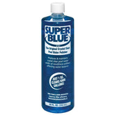 Robarb pool clarifier bottle showcases blue formula for fast, clear pool water.