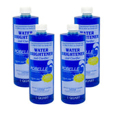 Robelle Water Brightener and Clarifier bottle pour demonstrates easy dosing for pool treatment
