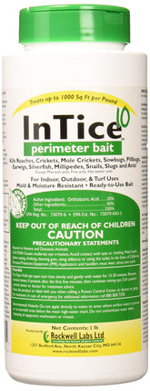 Rockwell Labs InTice 10 granules in package for safe indoor-outdoor pest control.