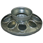 Rocky Mountain Goods Chick Feeder Base Jar Mount enables quick jar attachment for feeding.