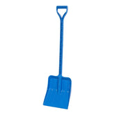 Rocky Mountain Goods Kids Snow Shovel 34-inch blue, bend-proof plastic for safe, light use.