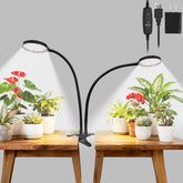 RODINTO Grow Lights provide full spectrum clip-on illumination for indoor plants.
