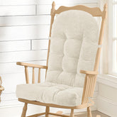 ROFIEJOX rocking chair cushion in soft chenille for plush, breathable comfort.