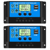 Rolokit 30A PWM controller front view with LCD for clear battery management.