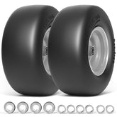 RONPOW 13x6.50-6 flat-free tire and wheel front view for durable mowing.