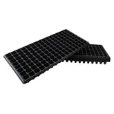 RooTrimmer 128-cell seed tray front view for organized seed starting.