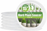 RooTrimmer 15-inch clear plant saucer showing water-monitoring design for large pots.