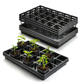 RooTrimmer 24-cell seedling tray pot showing organized 24-cell layout for easy transplanting.