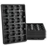 RooTrimmer 24-cell tray top view highlights efficient seed starting layout.