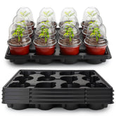 RooTrimmer 4-inch nursery pot with dome, ideal for seed germination and humidity control