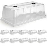 RooTrimmer 6.3-inch tall humidity dome for taller seedlings and stronger roots.