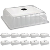 RooTrimmer drip-proof rim keeps your workspace clean during seed starting.
