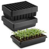 RooTrimmer five-pack seedling starter trays with no holes for flat sowing and easy cleanup.