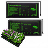 RooTrimmer graphene heating mat under a 1020 tray for even warmth and improved germination.