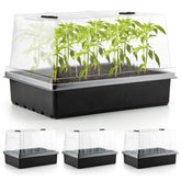 RooTrimmer seed starter trays with 5-inch domes for steady germination