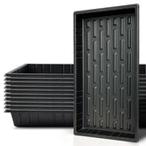RooTrimmer TD538 1020 tray top view without holes helps keep soil contained.