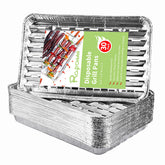 Roponan 30-pack disposable grill toppers on grill grate for easy cleanup