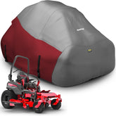 Rosefray zero-turn mower cover in red protects with waterproof 420D Oxford fabric against rain