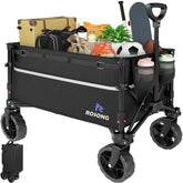 ROSONG collapsible wagon folded compact design for easy car storage.