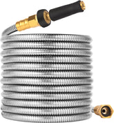 Rosy Earth metal garden hose 125ft with stainless steel shell for durable watering