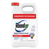 Roundup Weed & Grass Killer Concentrate bottle demonstrates easy at-home weed control.