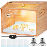 ROVOCLO Brooder Box with clear acrylic panels for easy chick viewing