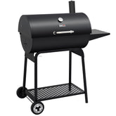 Royal Gourmet CC1830 barrel grill in full outdoor view for backyard BBQ