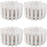 ROYHOO miniature white garden fence frames a dollhouse scene with charm.