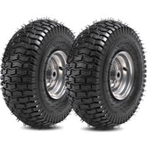 RRQ front tire and wheel assembly side view enhances mower stability.