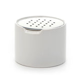 RSVP Endurance ceramic fruit fly trap on the kitchen counter for discreet pest control.