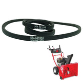 RTPOWER auger drive belt, 37 inch, aramid cord, two-pack for durable snow blowers.