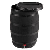 RTS Home Accents Premium 55-Gallon Eco Rain Barrel Removable Lid for easy cleaning and access