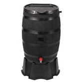 RTS Home Accents rain barrel 55-gallon front view for garden irrigation