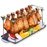 RTT chicken leg rack with drip tray for clean grilling and juicy results.