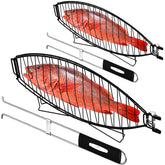 RTT Fish Grill Basket two-pack on counter for efficient grilling