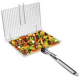 RTT grill basket with extra-large capacity for multiple items on the grill
