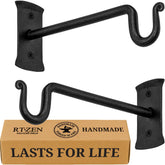 RTZEN plant hanger with 7.5-inch shepherd hooks for indoor and outdoor use.